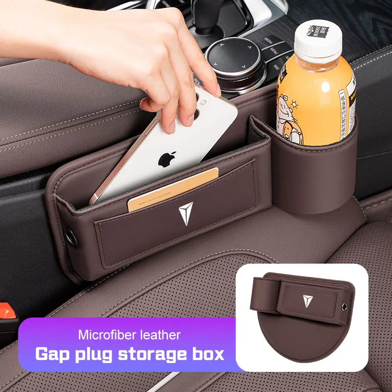 2026 Leather Car Seat Sewn Gap Crevice Slot Storage Box Cup Holder Accessories For Changan Deepal S7 S07 SL03 S05 G318 S09 Auto
