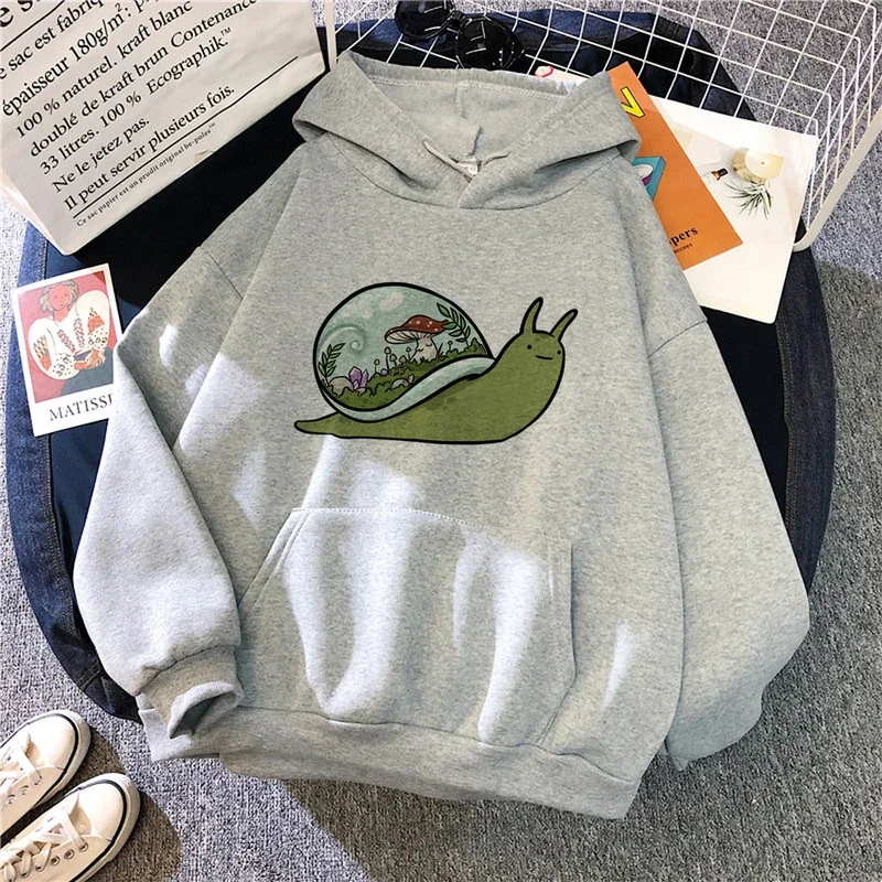 

Snail hoodies women aesthetic japanese gothic sweater women japanese Hooded Shirt