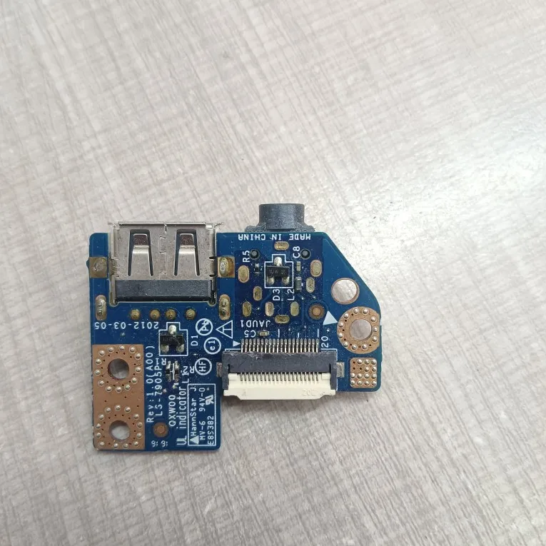 New Laptop USB Audio Headphone IO Daughter Board for Dell Latitude E5430 LS‑7905P Replacement Sub Circuit Board
