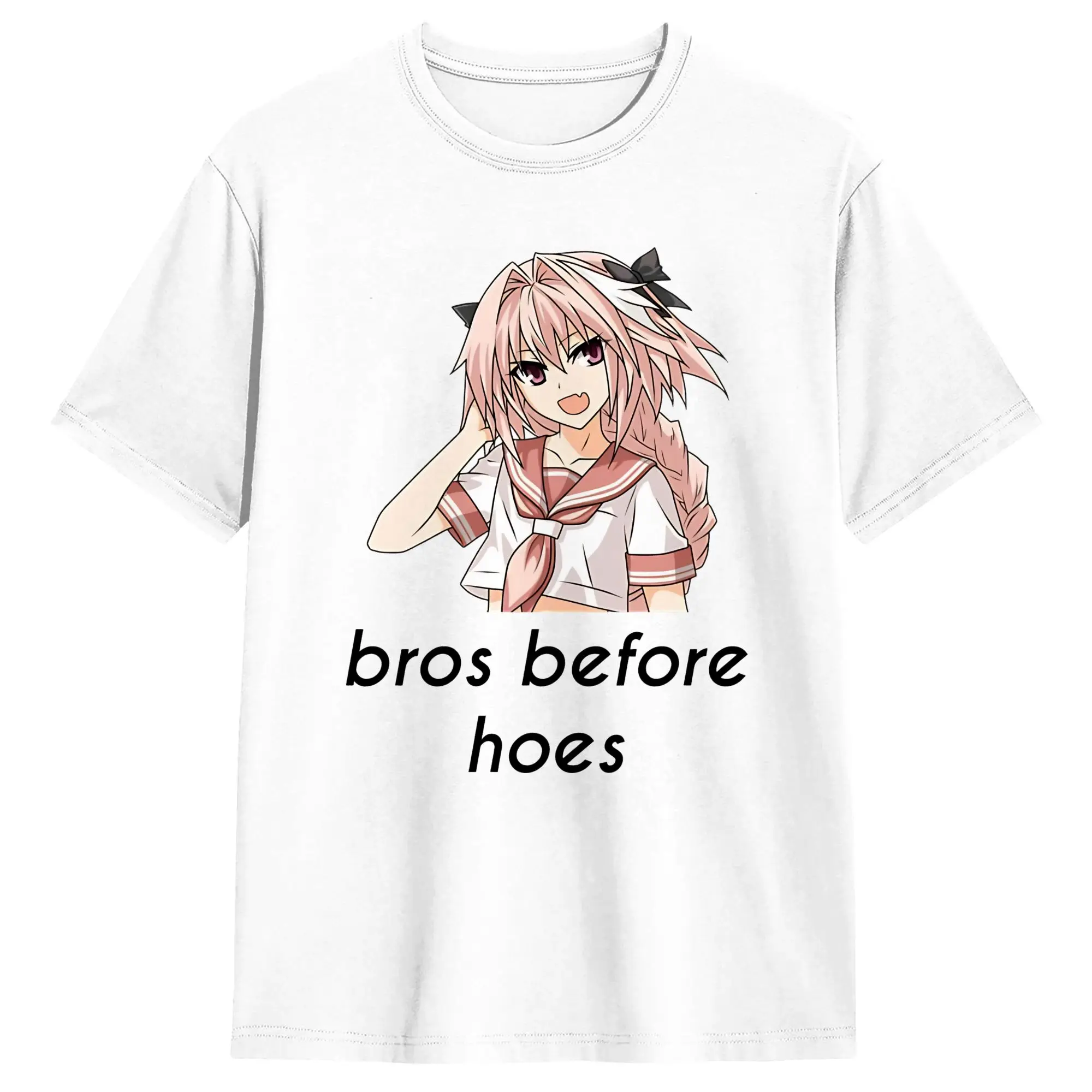 Harajuku T Shirt Beach Fate Astolfo  Hippie T Shirts  100 Cotton Tshirt for Mens Y2K Funny Short Sleeve Tops