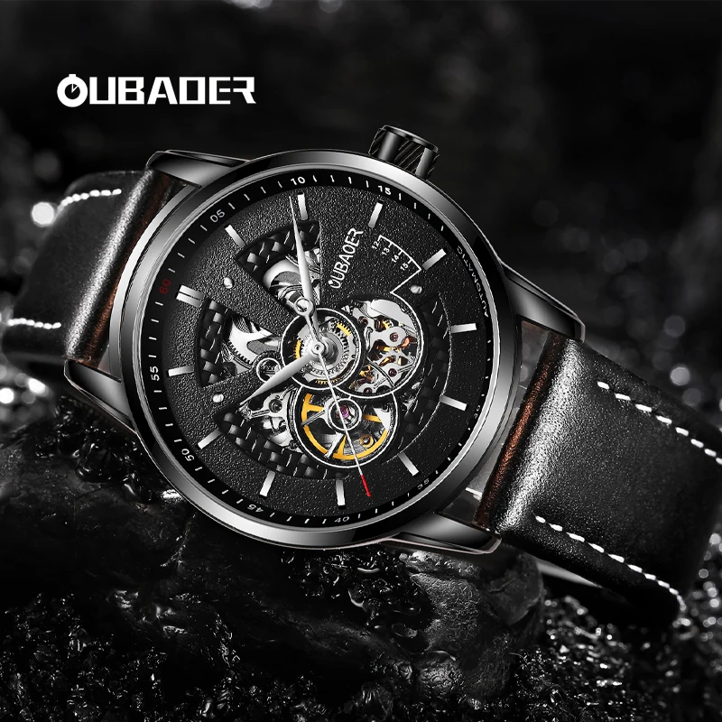 OUBAOER Men\'s Watches Top Brand Luxury Business Automatic Mechanical Watch Men Waterproof Sport Wrist Watches Relogio Masculino