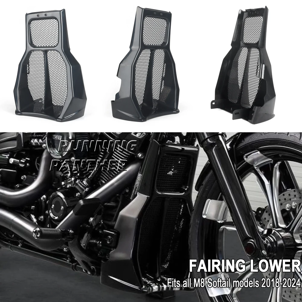 

ДЛЯ Fat Bob 2018-2024 Аксессуары для мотоциклов, обтекатель мотоцикла, нижний передний спойлер, обтекатель воздушной плотины, брызговик
