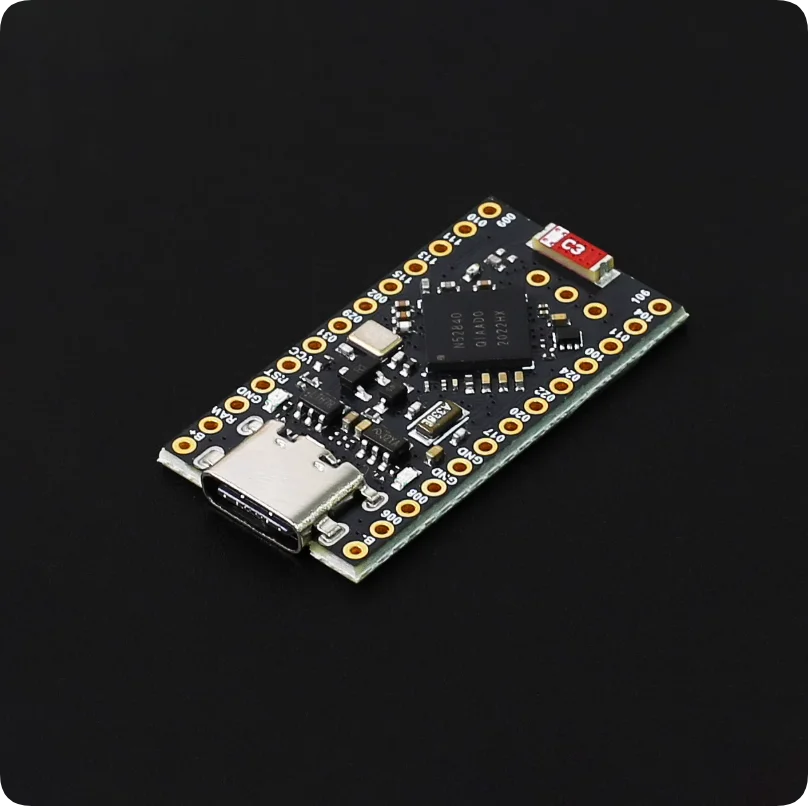 ProMicro NRF52840 Pro Micro Replacement Board, Bluetooth 5.0, 3.7V LiPo, Ultra-Low Power ~20uA, Compatible with Nice!Nano & ZMK