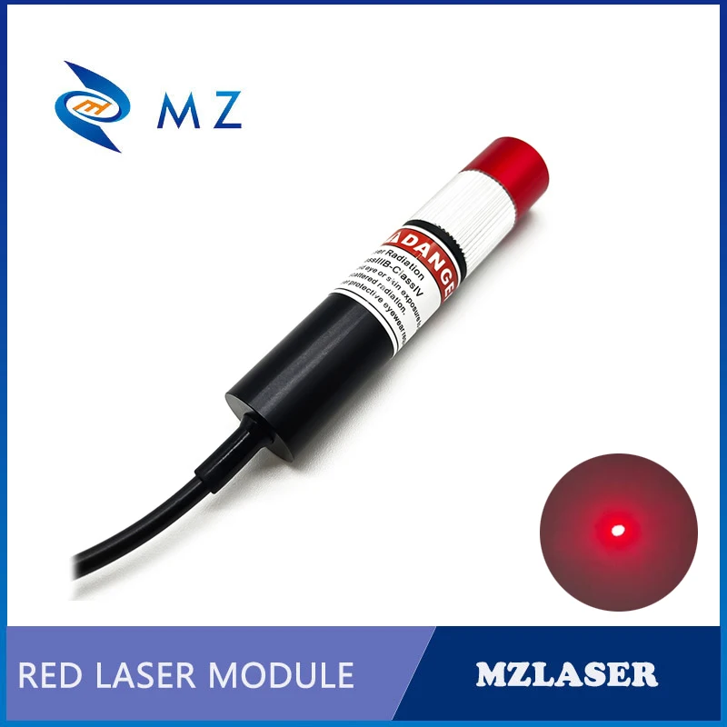 Imagem -03 - Focagem Red Dot Laser Diode Módulo D16 mm 650nm 10mw 20mw 30mw 24v Lente de Vidro com Adaptador Fornecer Industrial Grade Ajustável