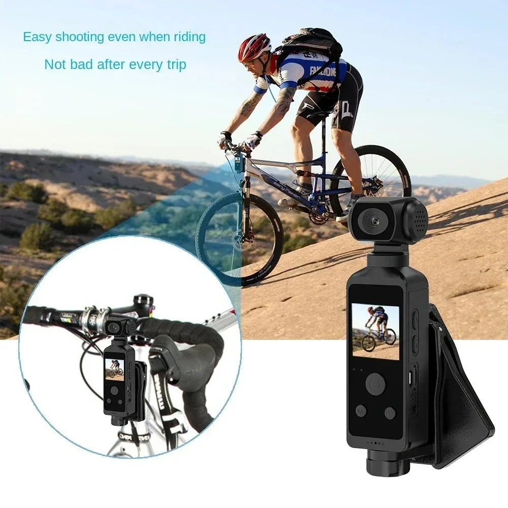 Pocket 4K HD Action Camera 270° Rotatable Wifi Mini Sports Camera with Waterproof Case for Helmet Travel Bicycle Driver Recorder