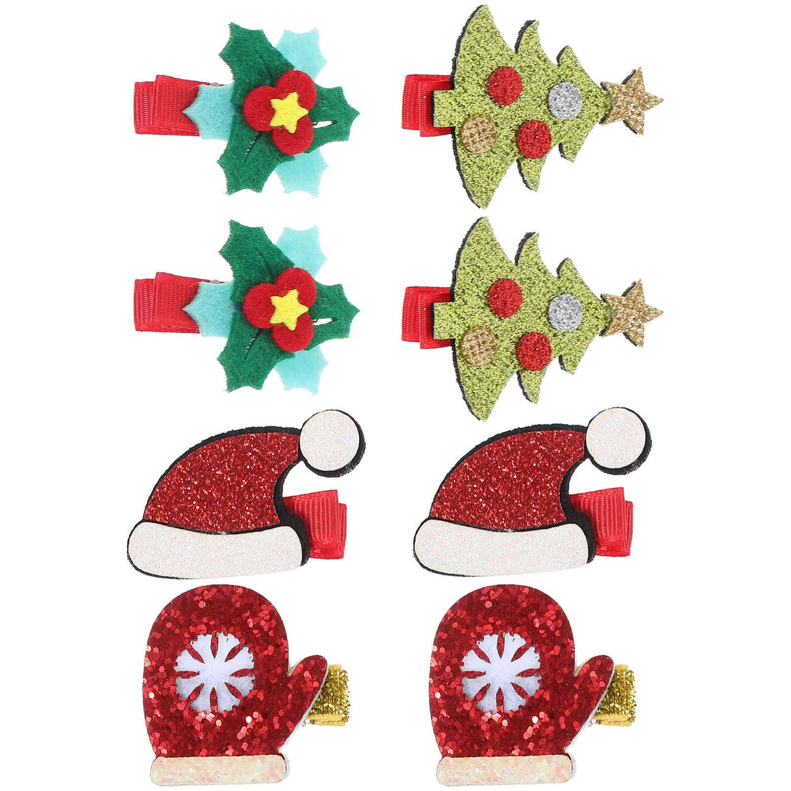

15Pcs Christmas Hair Clips Xmas Glitter Antlers Barrettes Kids Hair Accessories Christmas Tree Party Hairpins Decoration