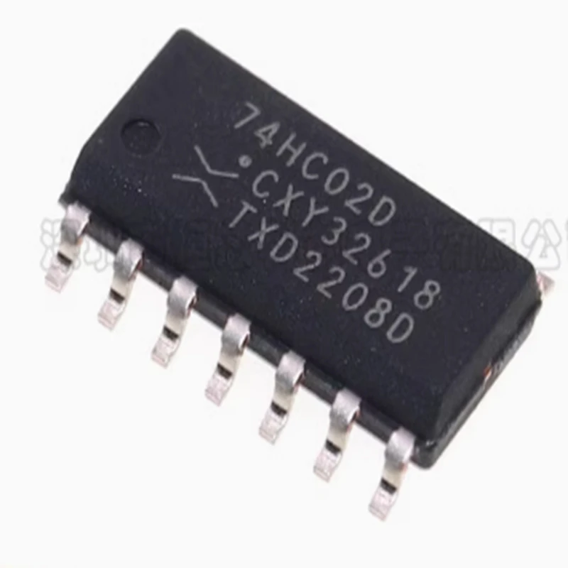 20PCS-100PCS 74HC02D SOP14  Quad 2-Input or NAND Gate SMD Logic Chip SOT108/SO14 74HC02D,653 SOIC-14