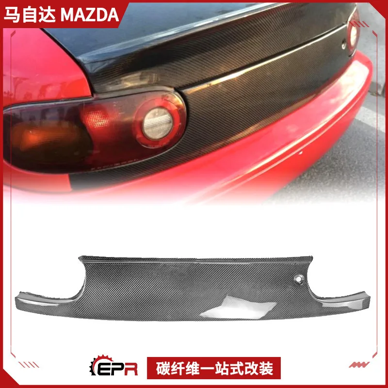 

Подходит для Miata Mazda NA Carbon Fiber Retrofit MX5, верхняя крышка заднего фонаря, держатель номерного знака заднего багажника