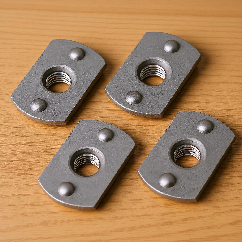 

15pcs T-Nuts Carbon Steel Welded Insert M6 Pronged Tee Nut For Indoor Outdoor Use Fasteners Hardware Fittings