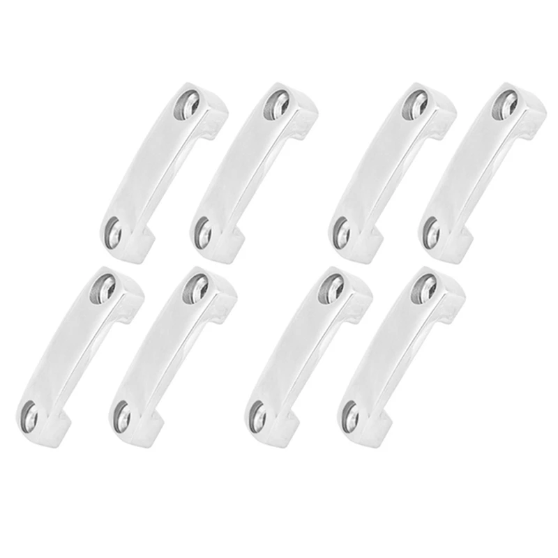 

8Pcs Boat Fender Lock Eye Strap Loop Tie Down Anchor Rope Yacht Deck Fitting 316 Stainless Steel Boat Accessories Marine