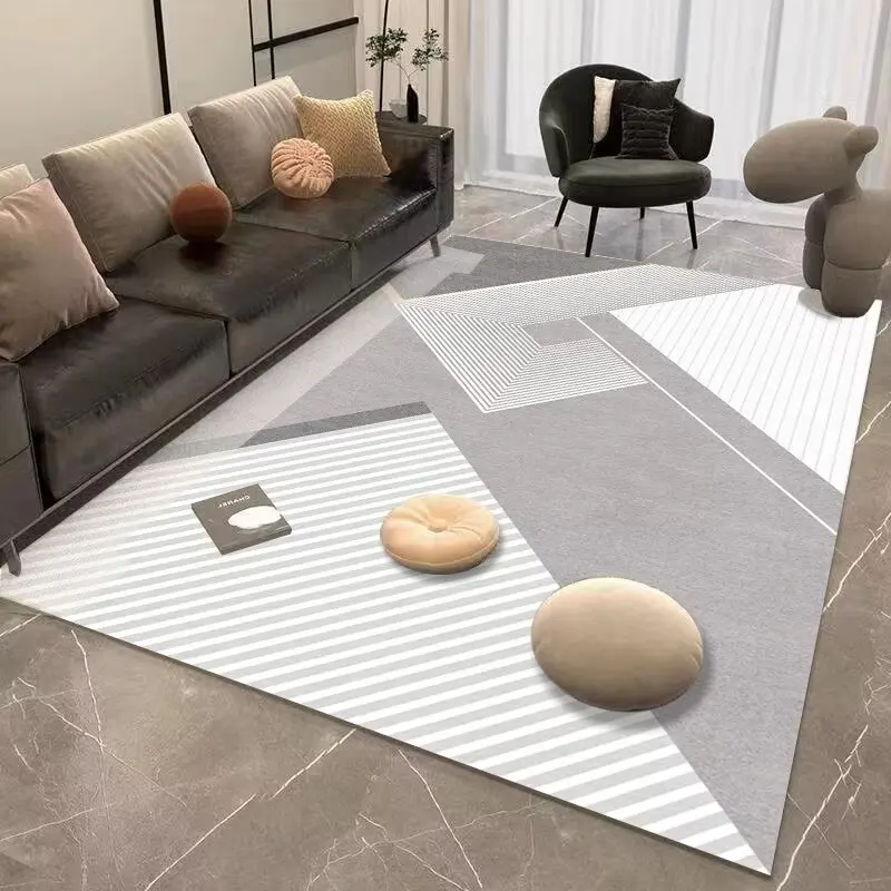 

Instagram Living Room Large Area Lounge Carpet Decorative Bedroom Non Slip Absorbent Rug Modern Simple Geometry Coffee Table Mat