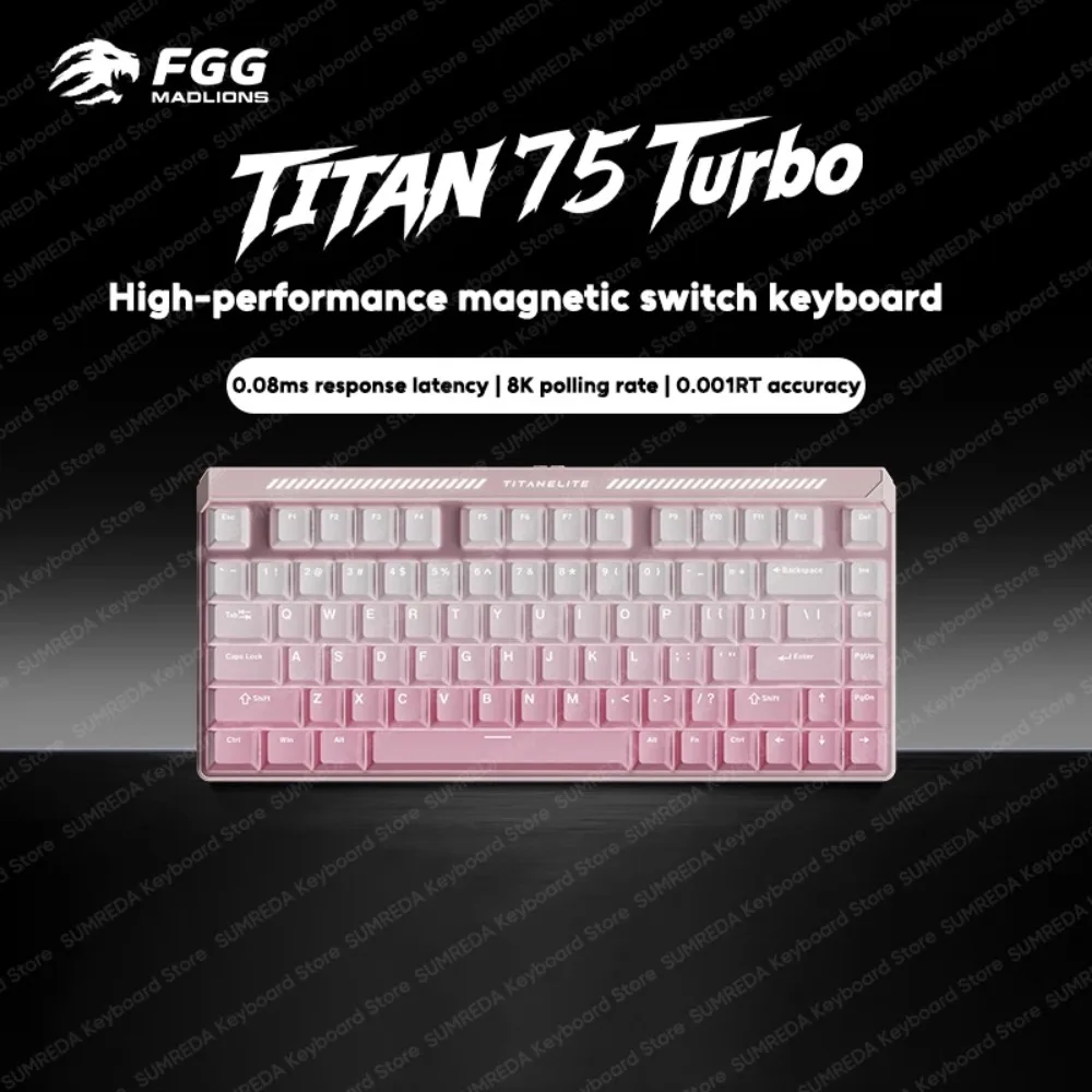 MADLIONS TITAN75 Turbo Magnetic Gaming Keyboard 75% Layout 8K Polling Rate Rapid Trigger Low Latency Hot Swap Gaming Keyboard