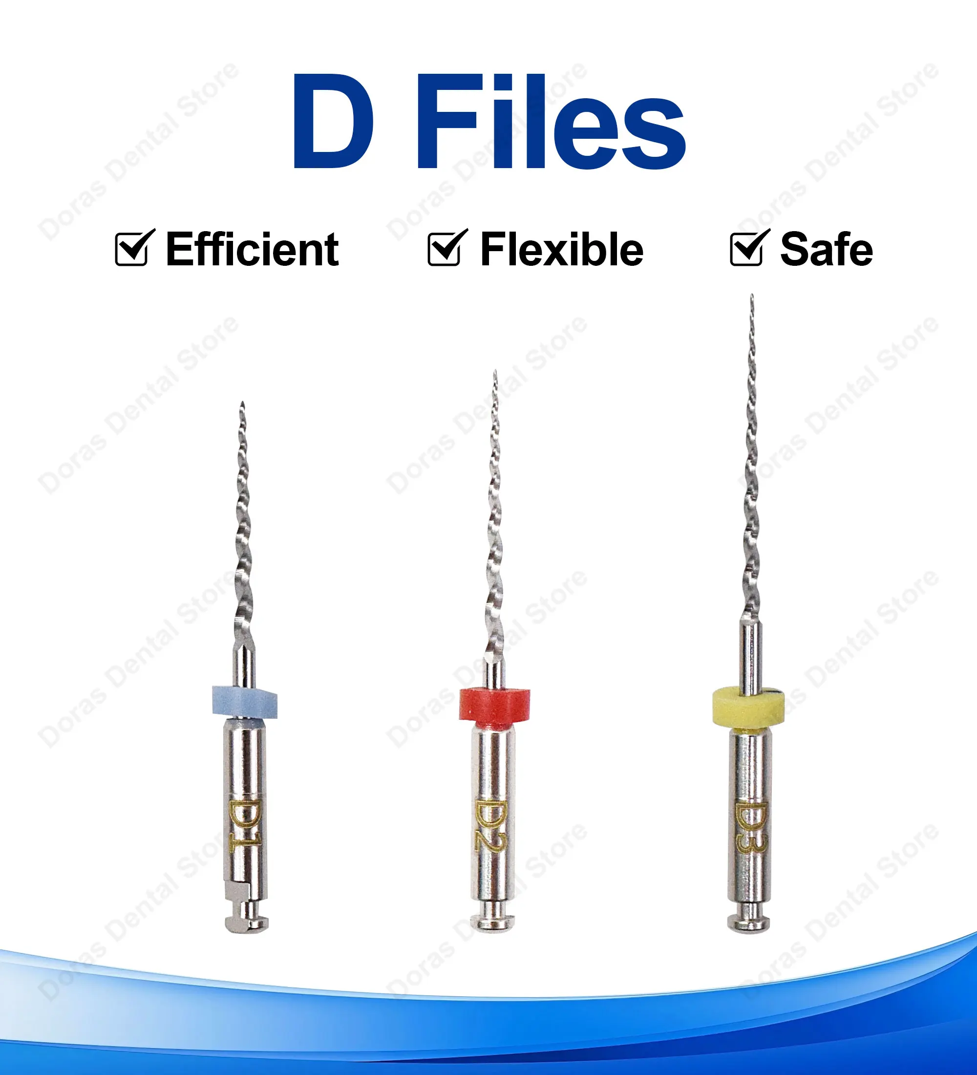 Deatal Endodontic Retreatment Files Niti Super D1-D3 Rotary Files For Root Canal Cleaning Dentistry Endo Instrument