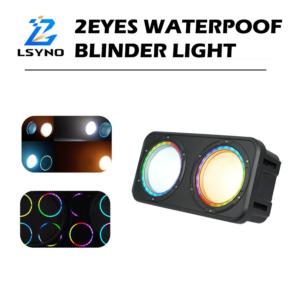 

250W 2Eyes Waterproof COB Blinder Light DMX512 IP66 DJ Audience Par Lights White Warm White Stage Lighting For Bar Party Club