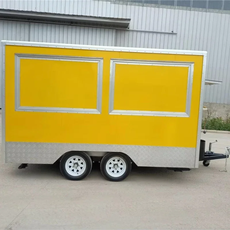 Electric Street Food Cart Mobile Kitchen Trailer Dining Truck Vending System Snack Service Package Hot Slae