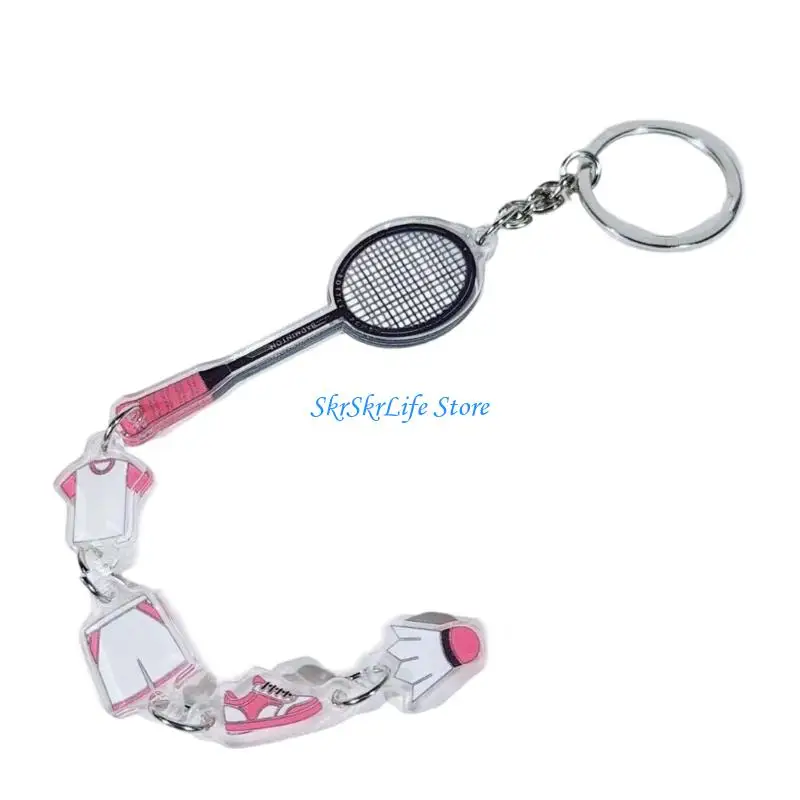 E65E Keychain Holders For Office Desk Students Travelers Keyring Organizers