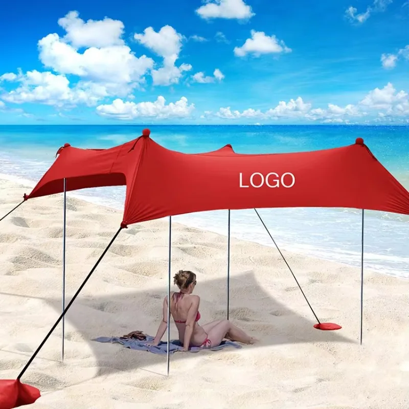 

STLF Sunshade Beach Tent Canopy Sunshade Film Beach Summer Sun Shade Protection Vertical Awning Tarp for Beach Camping