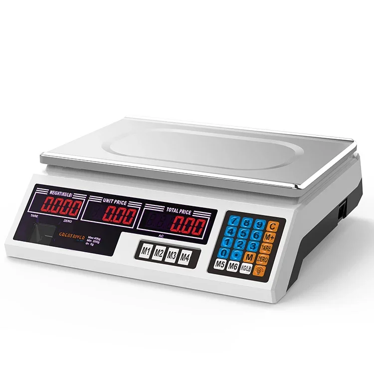 

40kg Weighing Scales Manufacturer Caminadora Industrial Weiging Scale Digital Computing Scale Weight Function OEM 3 Years LED CE