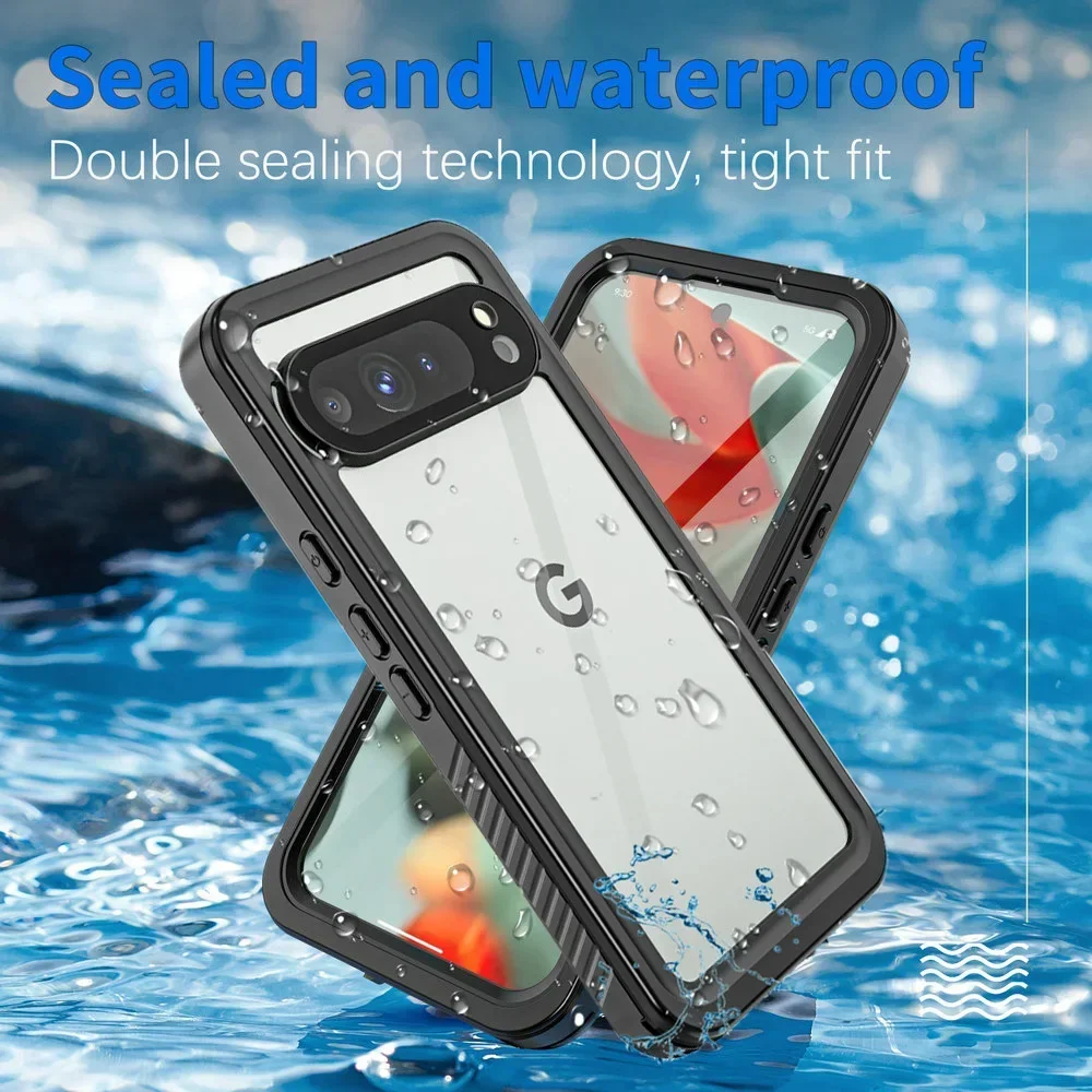 

Pixel 9 Pro XL 5G 2024 Waterproof Case IP68 360 Protective Crystal Back Panel for Google Pixel 9 Pro XL Case Phone Pixel9 Funda