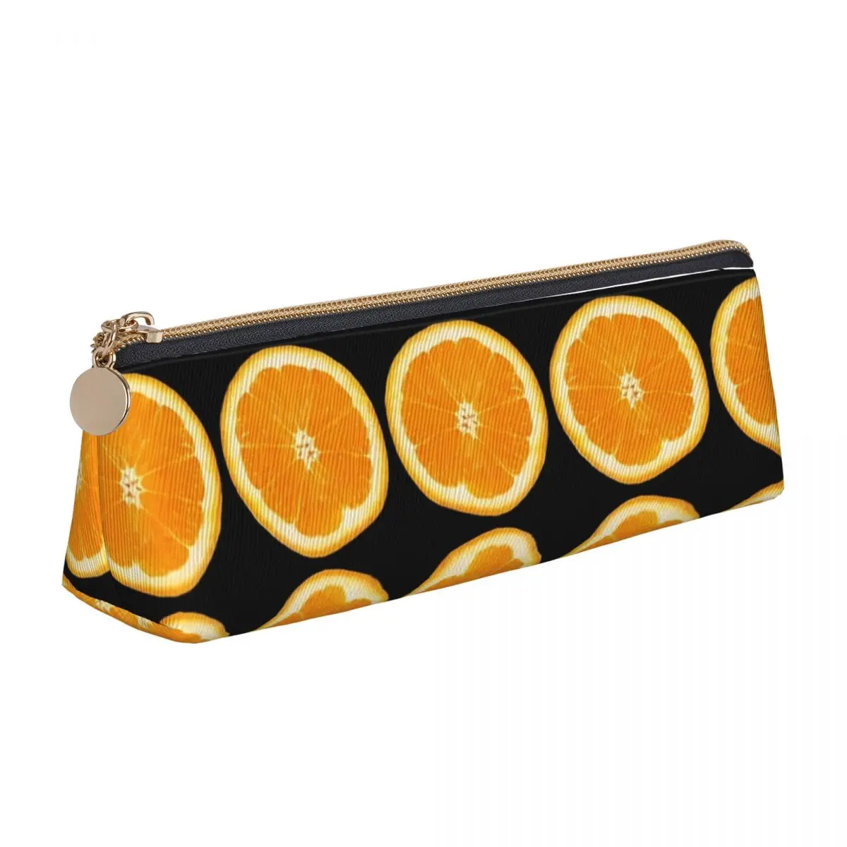 Oranges Slices Pencil Case Fruits Print Boy Girl Cute Pencil Box Graphic School Pencil Cases Supplies Gift Idea