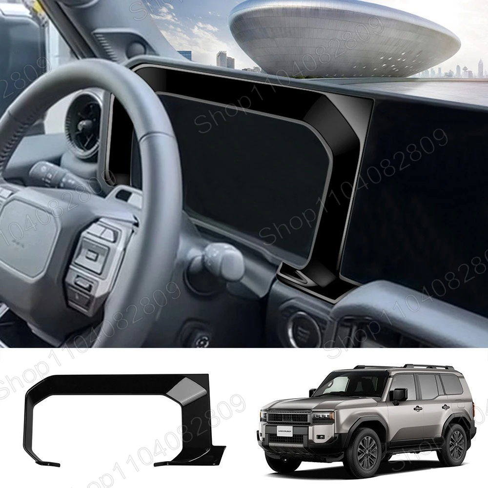 

Dashboard Instrument Frame Meter Display Screen Panel Cover For Toyota Land Cruiser Prado LC250 2024 2025 Interior Trim Stickers