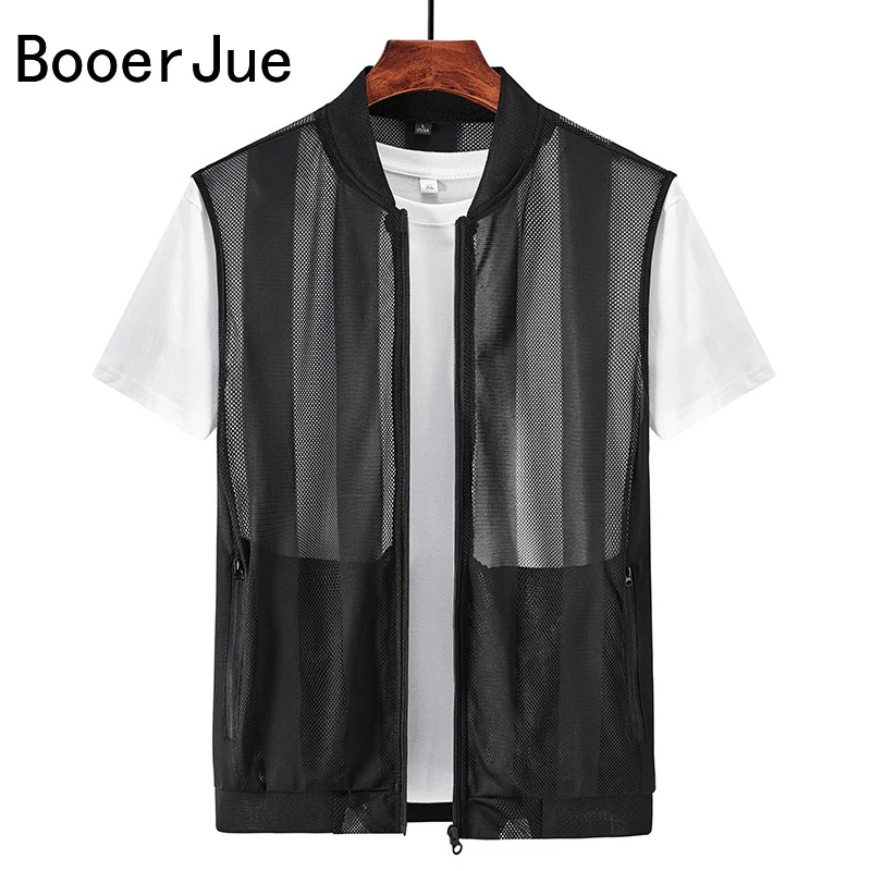 Outdoor Hiking Sports Summer Men Mesh Hollow Waistcoat Fishing Breathable Coat High-Quality Design Cycling Leisure Biker Vests view 4