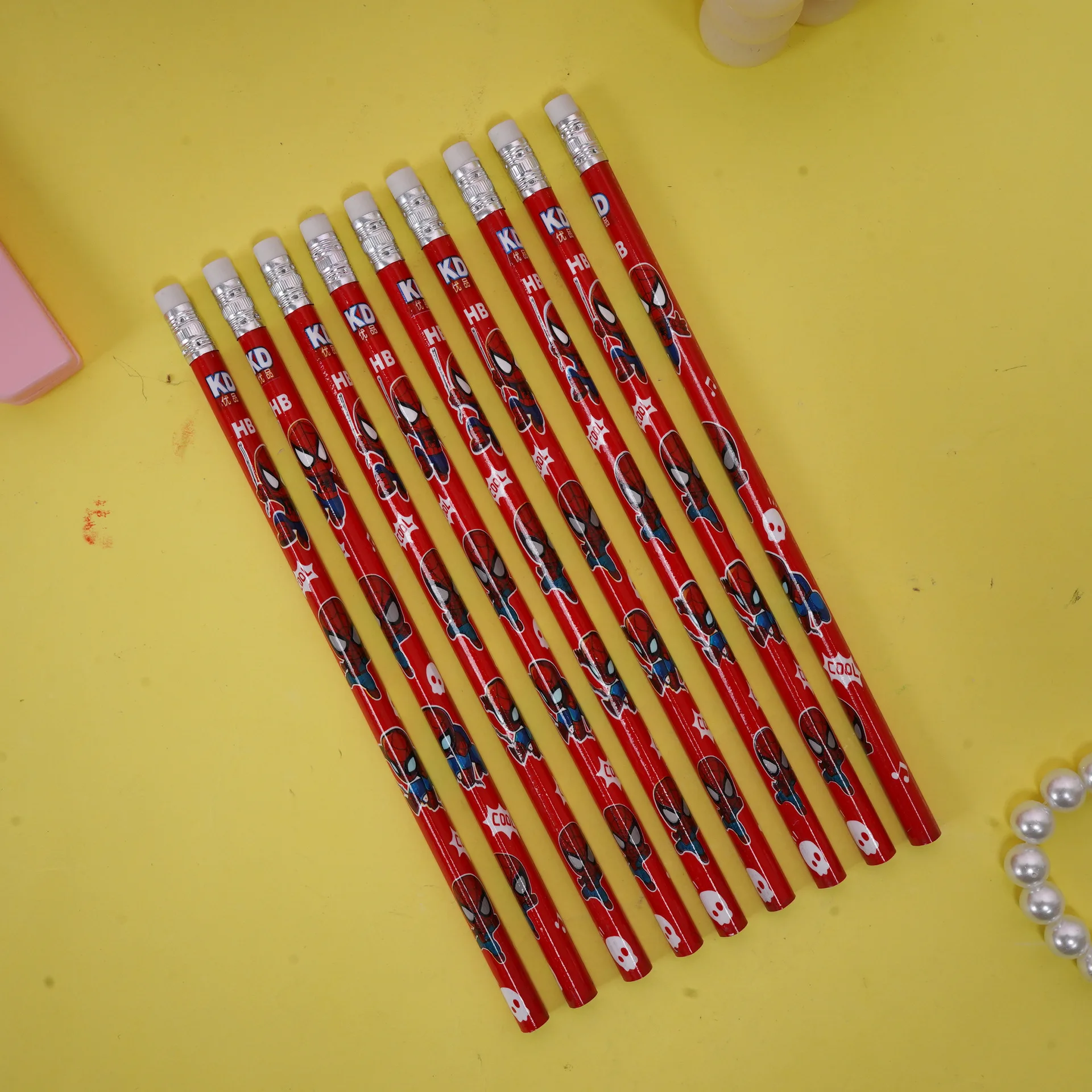 30pcs/set cartoom Spiderman HB Pencil Student Writing Pen Pencil Anime Cartoon Pencil School Stationery Supplies Peripheral Gift view 2
