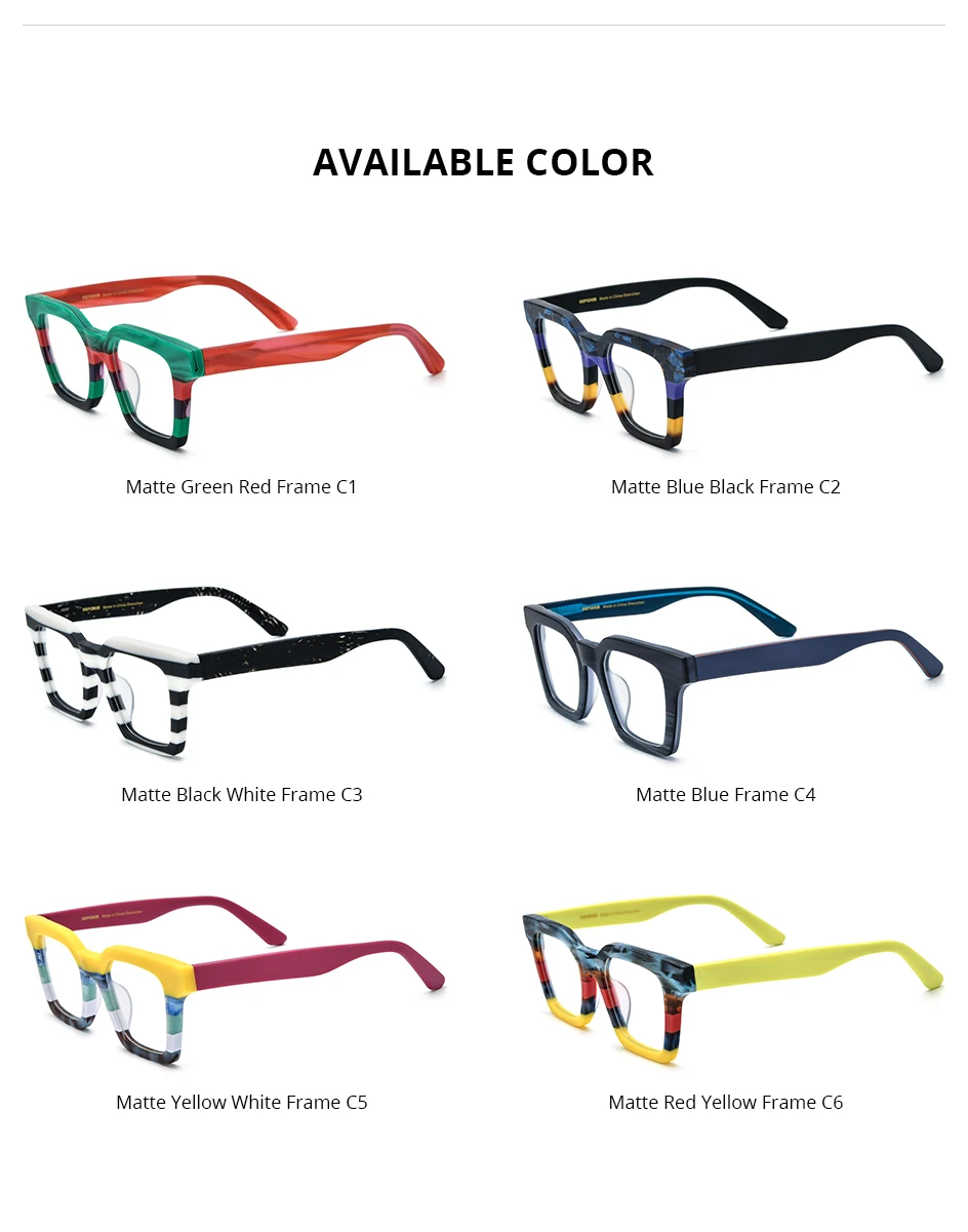 HEPIDEM Acetat Brille Männer Marke Designer Oversize Große Größe Brillen Rahmen Japanische Handgemachte Brille Männer Dicke Brillen 9374 – Detail 25