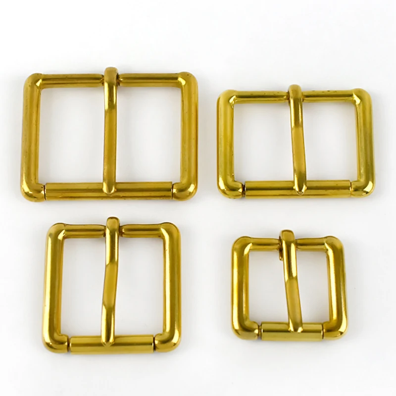 

1/2/3/4/5Pcs Solid Brass Belt Buckle 20/25/32/38mm Backpack Shoulder Strap Roller Pin Buckles Dog Leash Adjuster Clasp Fastener