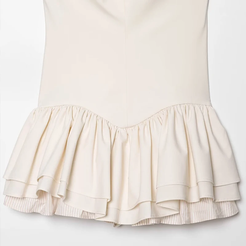 2025 verão novo feminino faion em camadas decoração pendurado gola ne macacão sle dr z marca europeia sle sv...