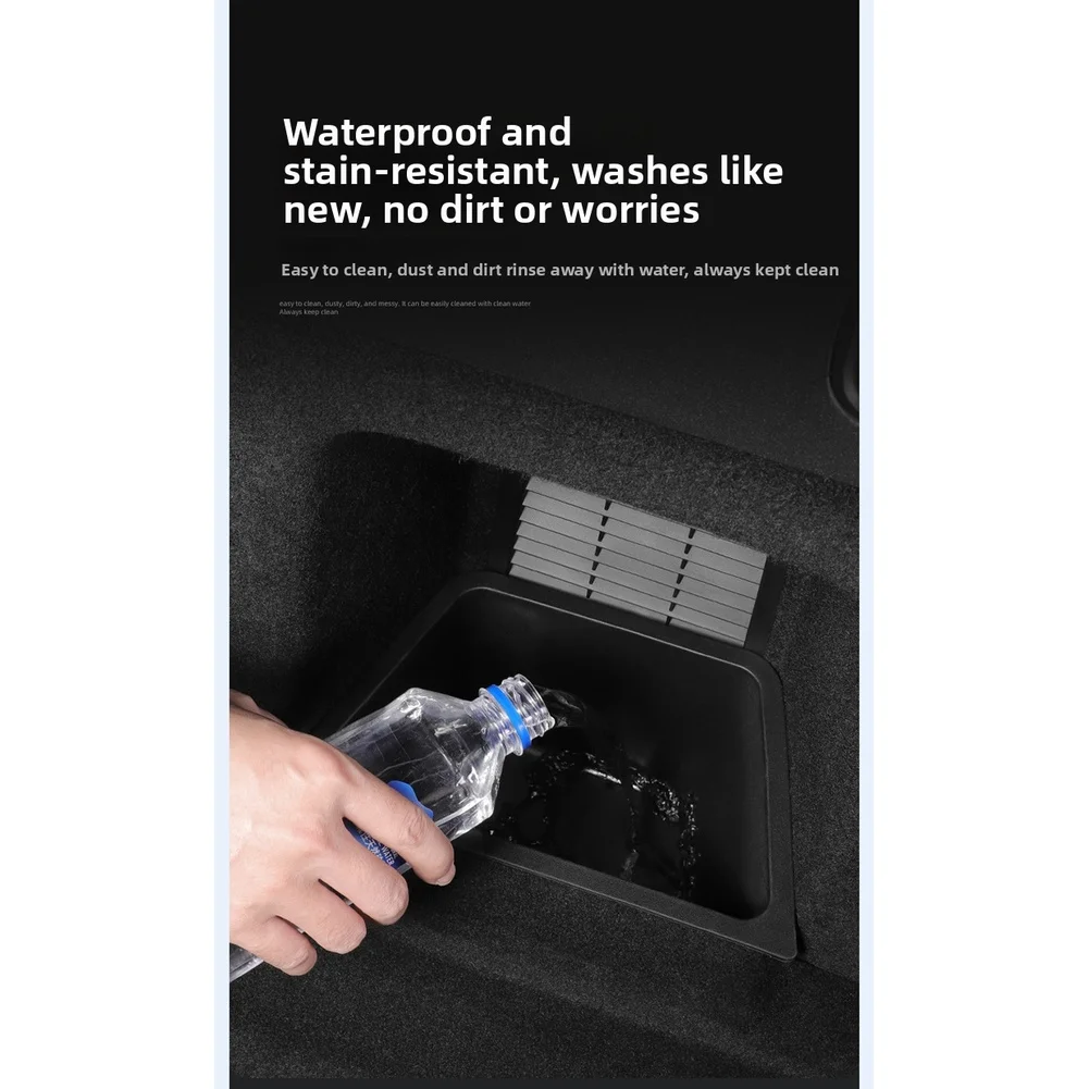 Waterproof TPE Trunk Side Storage Box for Li Auto For i6 2025 Rear Left Right Double Compartment Organizing Solution