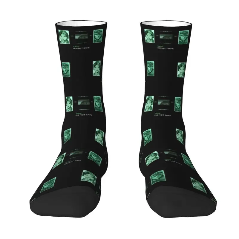 Cute Metal Gear Solid Codec Socks Men Women Warm 3D Printed Video Game Lover Sports Football Socks