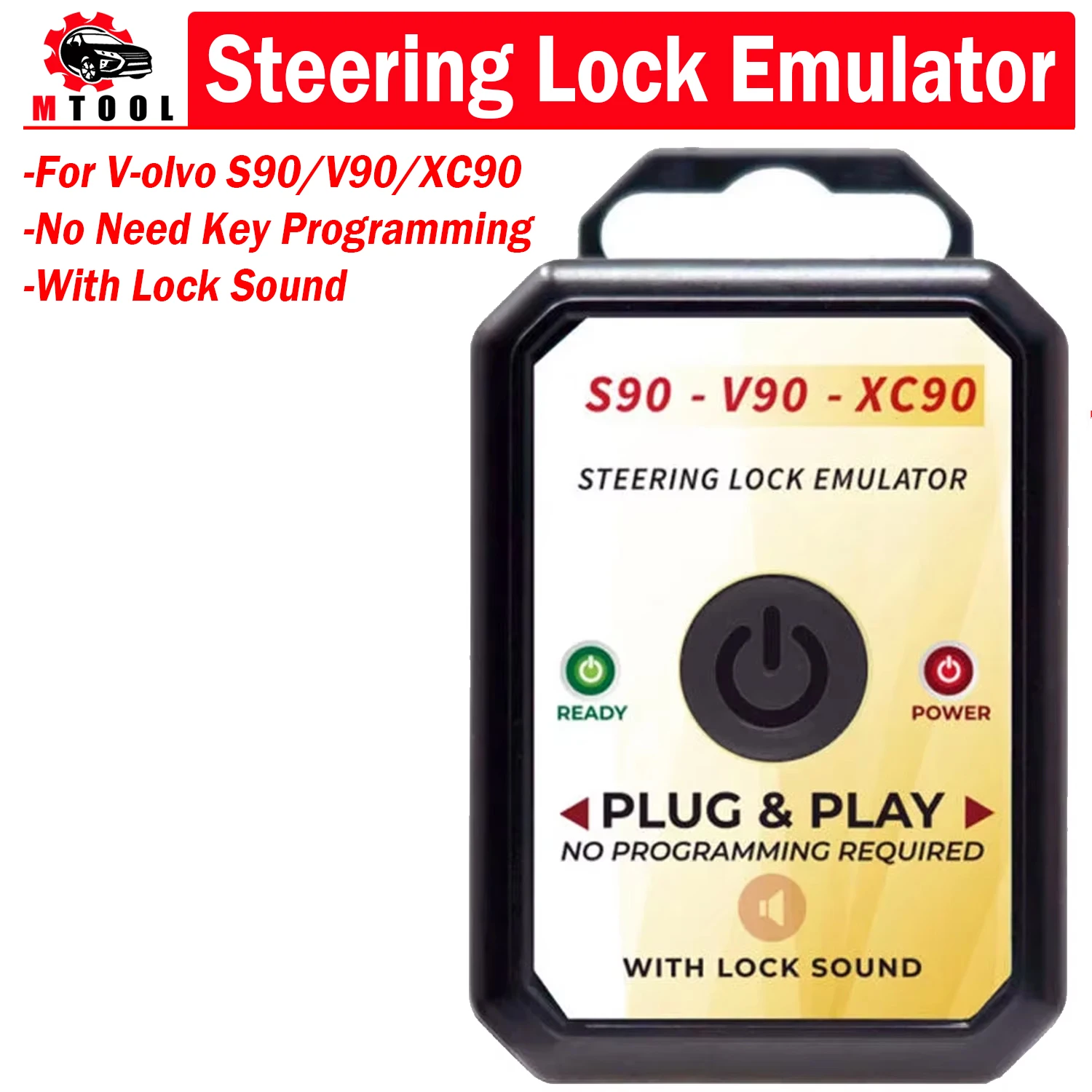 

Эмулятор рулевого замка V-olvo S90 - V90-XC90, эмулятор рулевого замка со звуком, новый эмулятор рулевого замка для Volvo