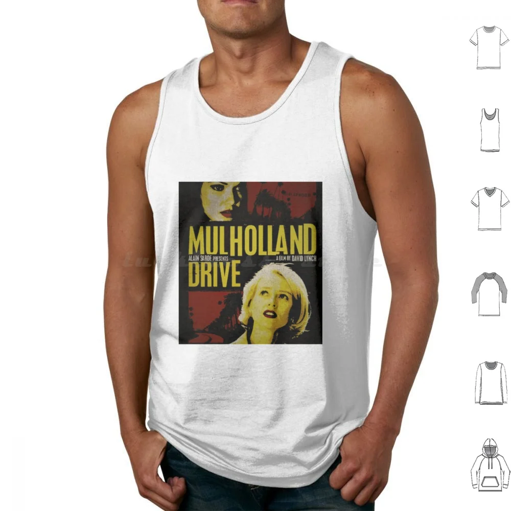 Mulholland Drive David Lynch Tank Tops Print Cotton Mulholland Drive David Lynch Lynch Movie Naomi Watts Film Cinema Blue