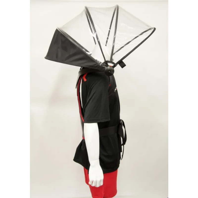 Helmet-type head-mounted umbrella