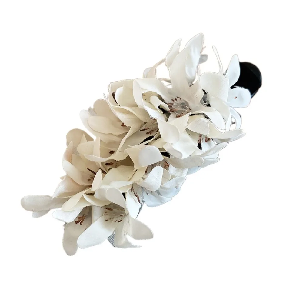 

Sweet Acrylic Flower Hairpin Colorful Ancient Style Hanfu Hair Clip Korean Style Cloth Ponytail Holder Party