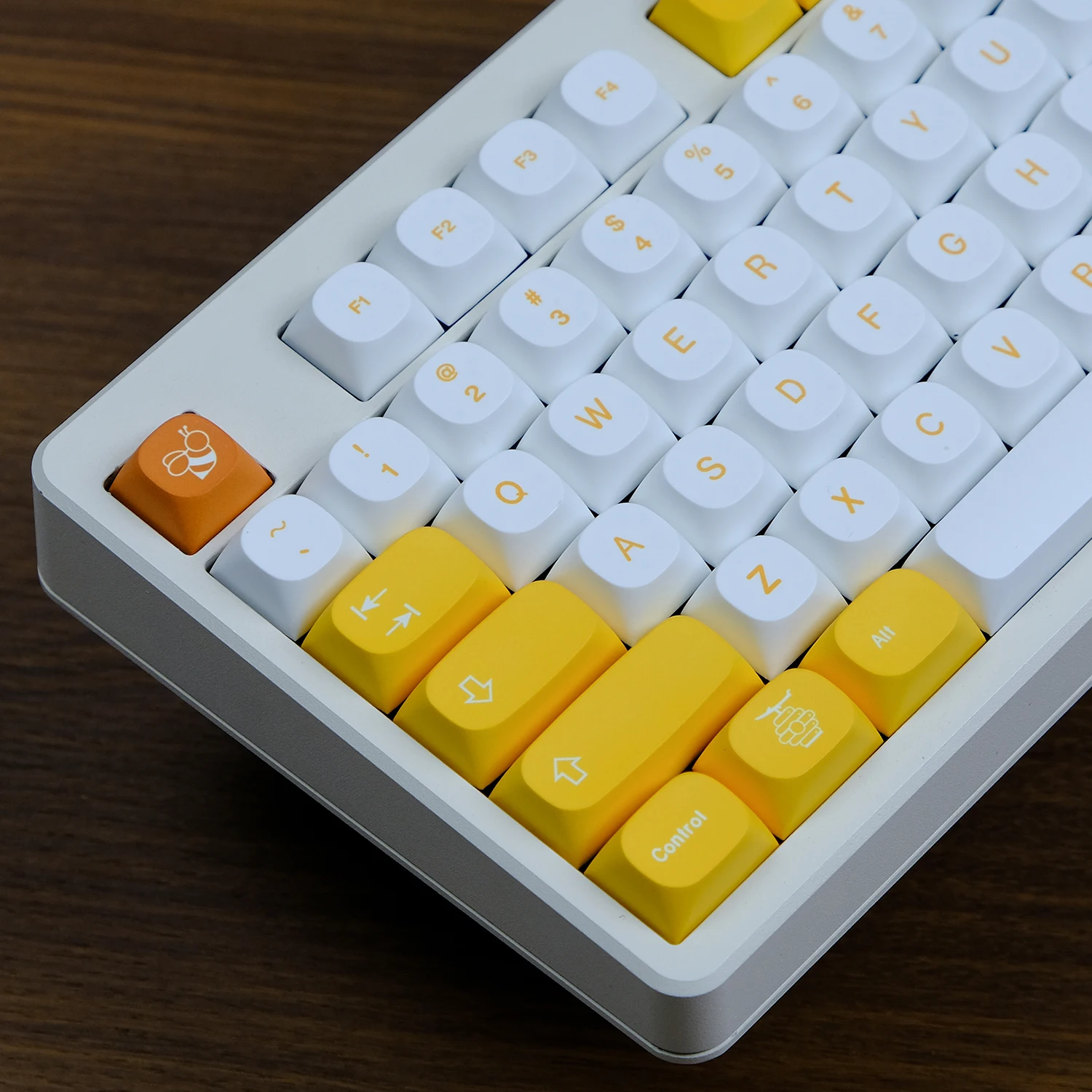 GMK Honey Keycaps MA Profile PBT 5-side Dye Sublimation Keycap For MX Switch Mechanical Keyboard GK61/64/67/75/84/87/96/980