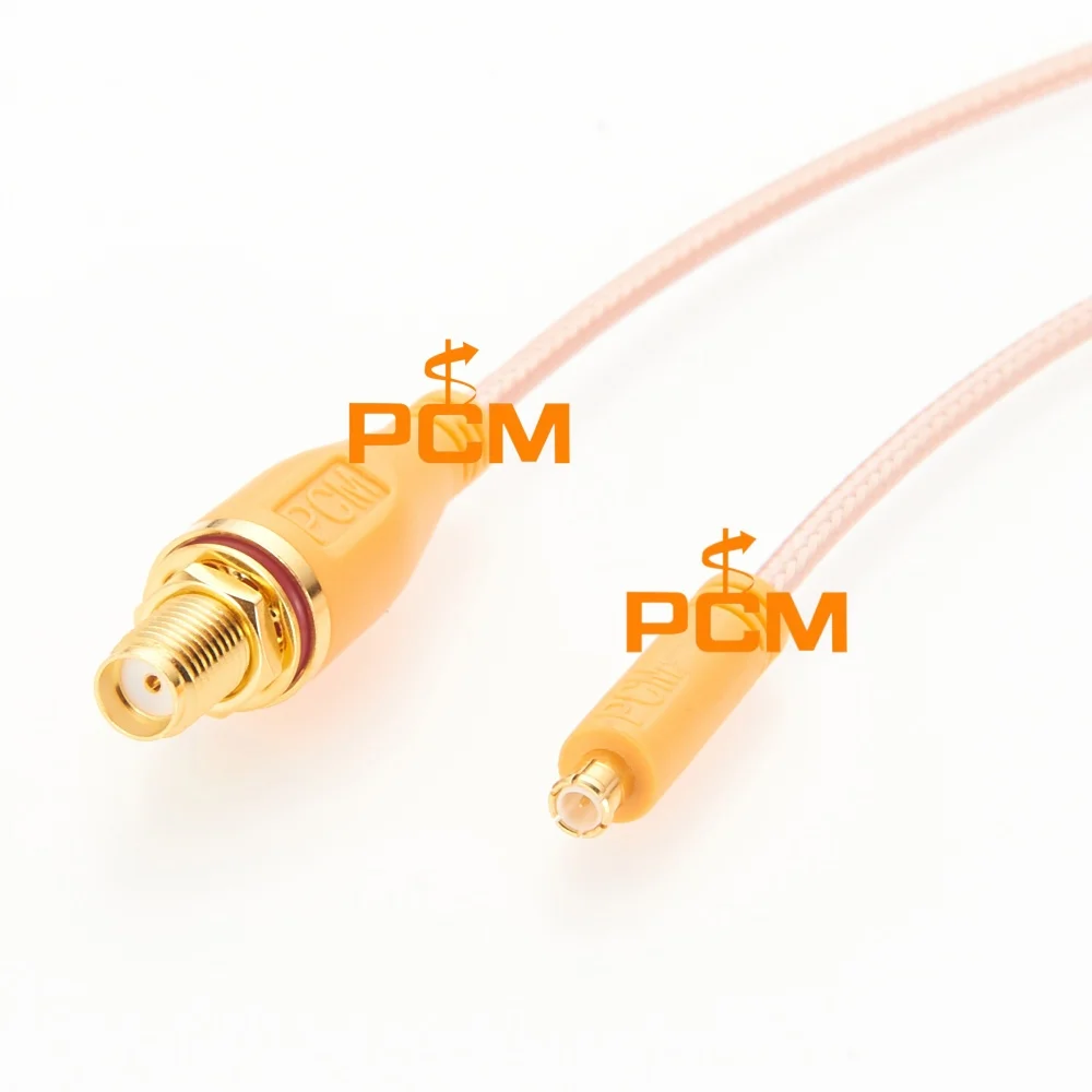 MCX Male to SMA Female Bulkhead Panel Mount RG316 50 Ohm RF Coaxial Cable Antenna Extension Cable for GPS Wireless Applications