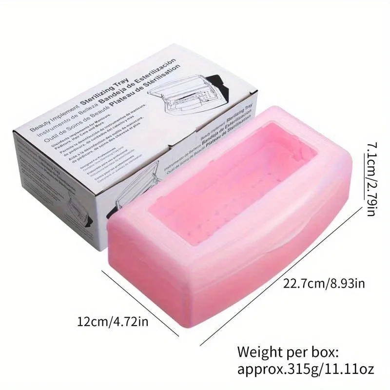 1PC Nagelsterilisatiedoos Nagelgereedschap Sterilisatiedoos Valse wimper Reinigingsdoos Alcoholreiniging Inweken Filterdoos