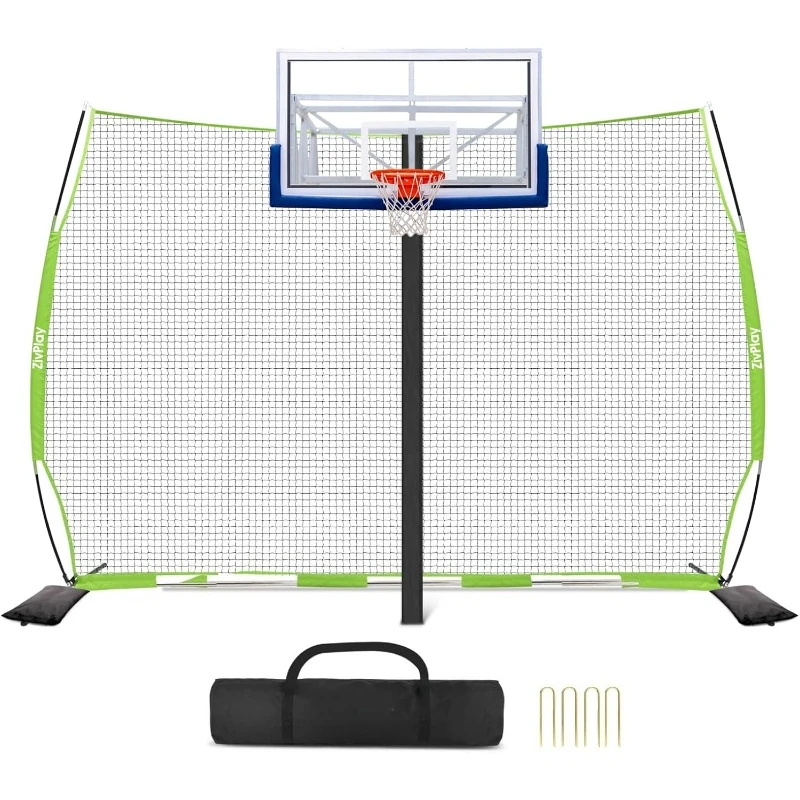 

Basketball Net Catcher Basketball Backstop Net Basketball Barrier Nets for Backyard 12 x 10 ft Rebounder to Guard Rebound