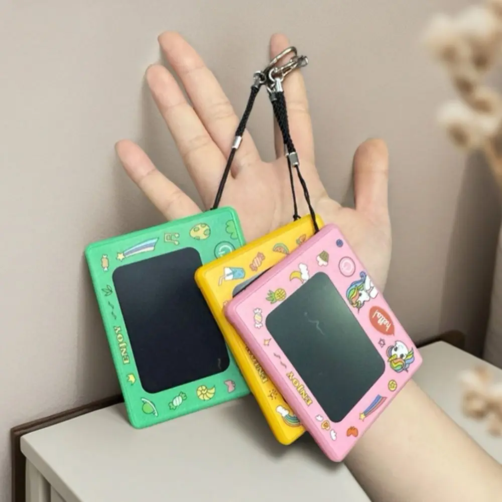 

Creative Mini Graffiti Board Keychain Cute Student Schoolbag Pendant Keyring One-click Clearing DIY Painting Key Chain Reusable