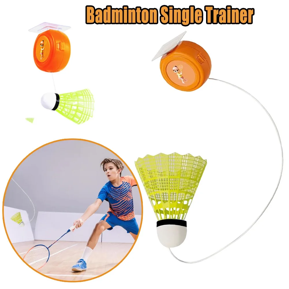 

Rebound Badminton Trainer Ceiling Hanging Solo Practice Rebounder Device For Beginners Adult Kids Indoor Sports Hitting