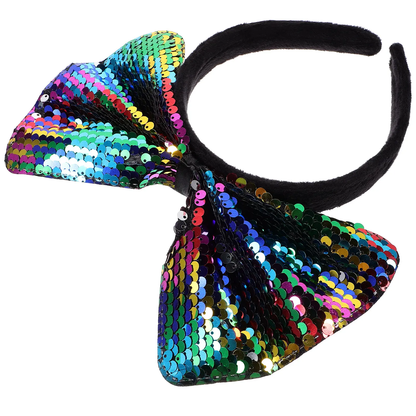 

Sequin Large Bow Headband Glitter Big Bow Hair Accessories Cute Decorative Headband for Women Girl Party Cosplay