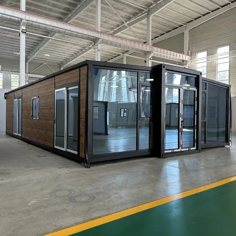 Customized Container House Folding Room House 2 3 4 5 Bedrooms Luxury 40ft Movable Foldable Expandable Prefab Container House