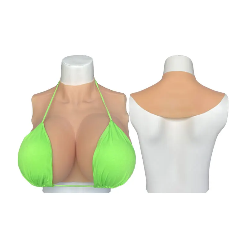 

Huge Silicone Breast Forms Fake Boobs Plate for Transgender Crossdresser Dragqueen Cosplay Soft Shake Plump Bodysuit
