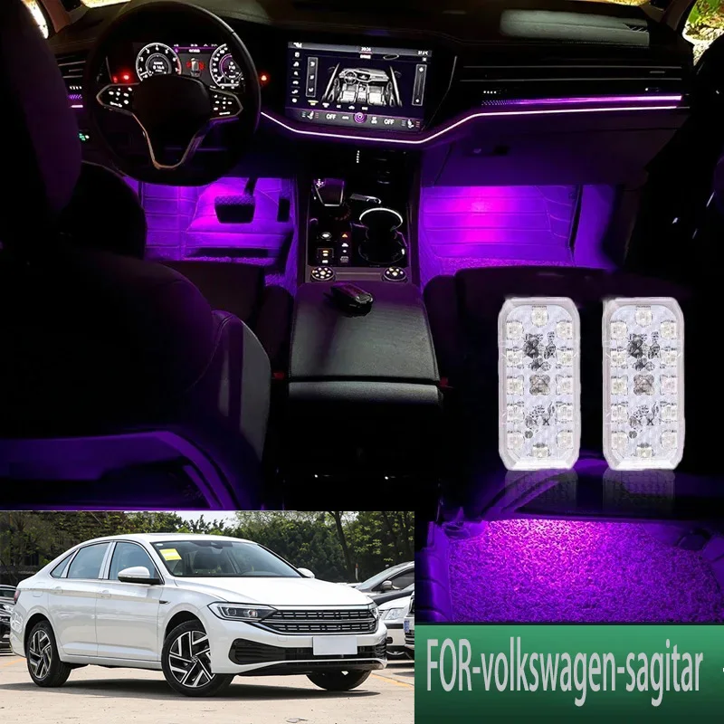 

FOR Volkswagen-sagitar LED Car Interior Ambient Foot Light Atmosphere Decorative Lamps Party decoration lights Neon strips