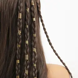 40pcs/set Mixed Hair Rings Set, Dreadlocks Beads Hair Braid Rings Clips Dread Locks Hair Braiding Cuffs Decoration/Accessories