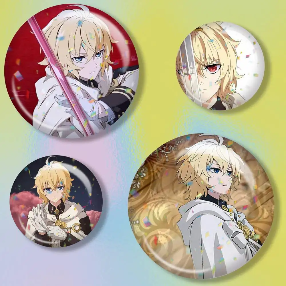 Seraph of the End  Brooch Metal Badge Brooch, Fashion Decorative Pins for Hat Bag Clothing Decoration Gift