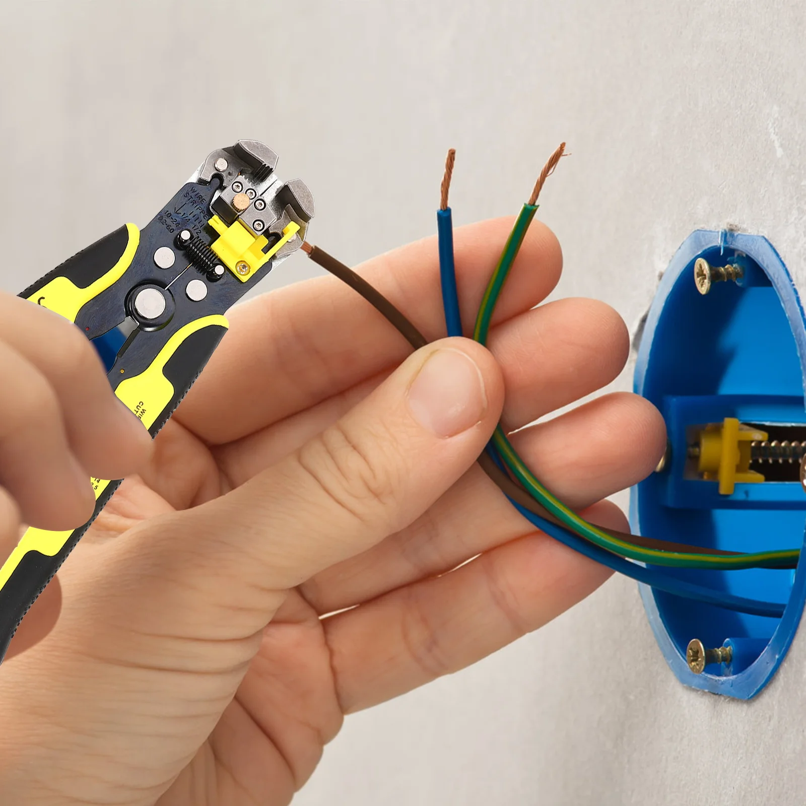 

Crimping Tool Kit 1Set Ratcheting Mechanism Design Easy Use Shorten Working Hours Electricians Builders Wire Terminals