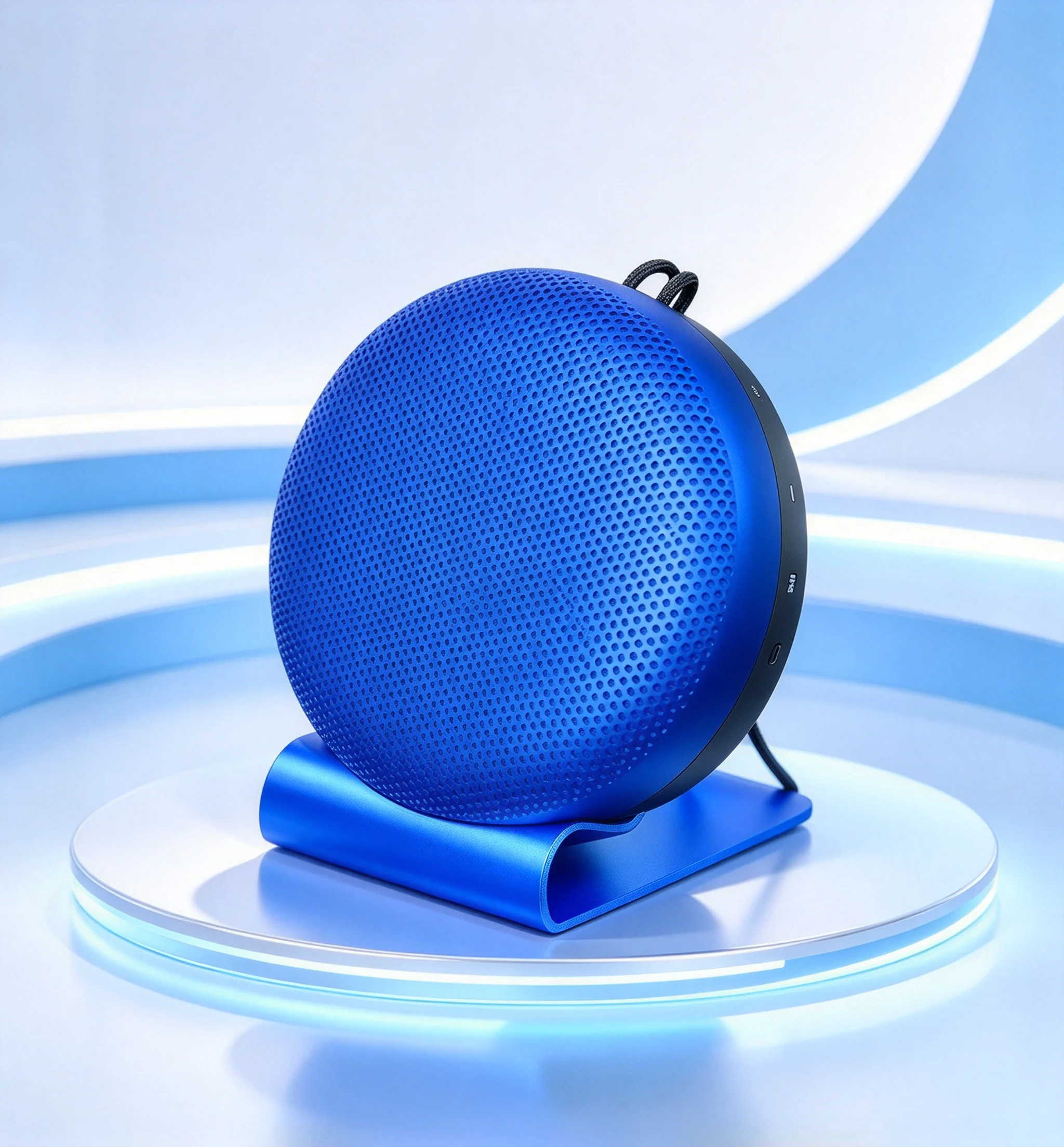 Desktop Stand For B&O (A1 1st/2nd/3rd Gen) Portable Bluetooth Speaker Custom Circular Holder Shape Fit Round Cabinet Lock Unit
